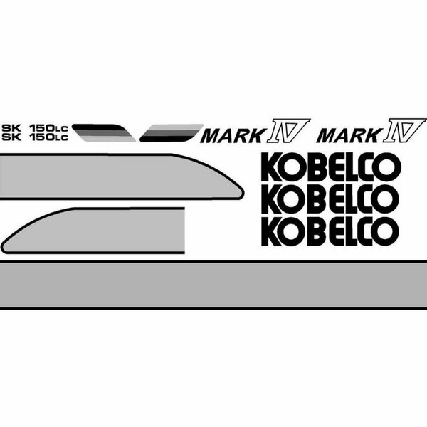 Aftermarket Decal Set for Kobelco SK 150LC Excavator MAE30-0178